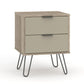 2 drawer bedside cabinet