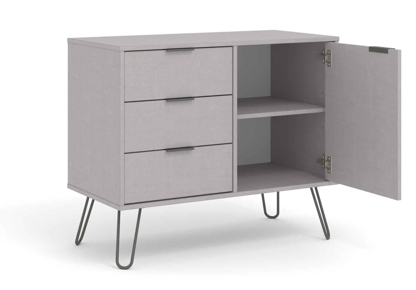 small sideboard with 1 doors, 3 drawers