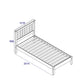 3'0" slatted lowend bedstead