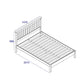 4'6" slatted lowend bedstead