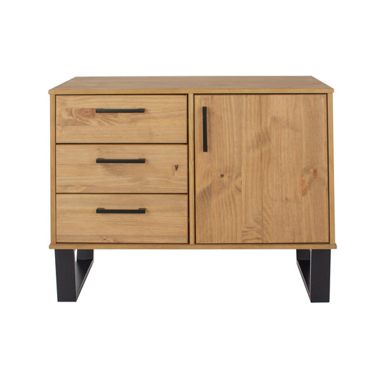 small sideboard with 1 door, 3 drawers