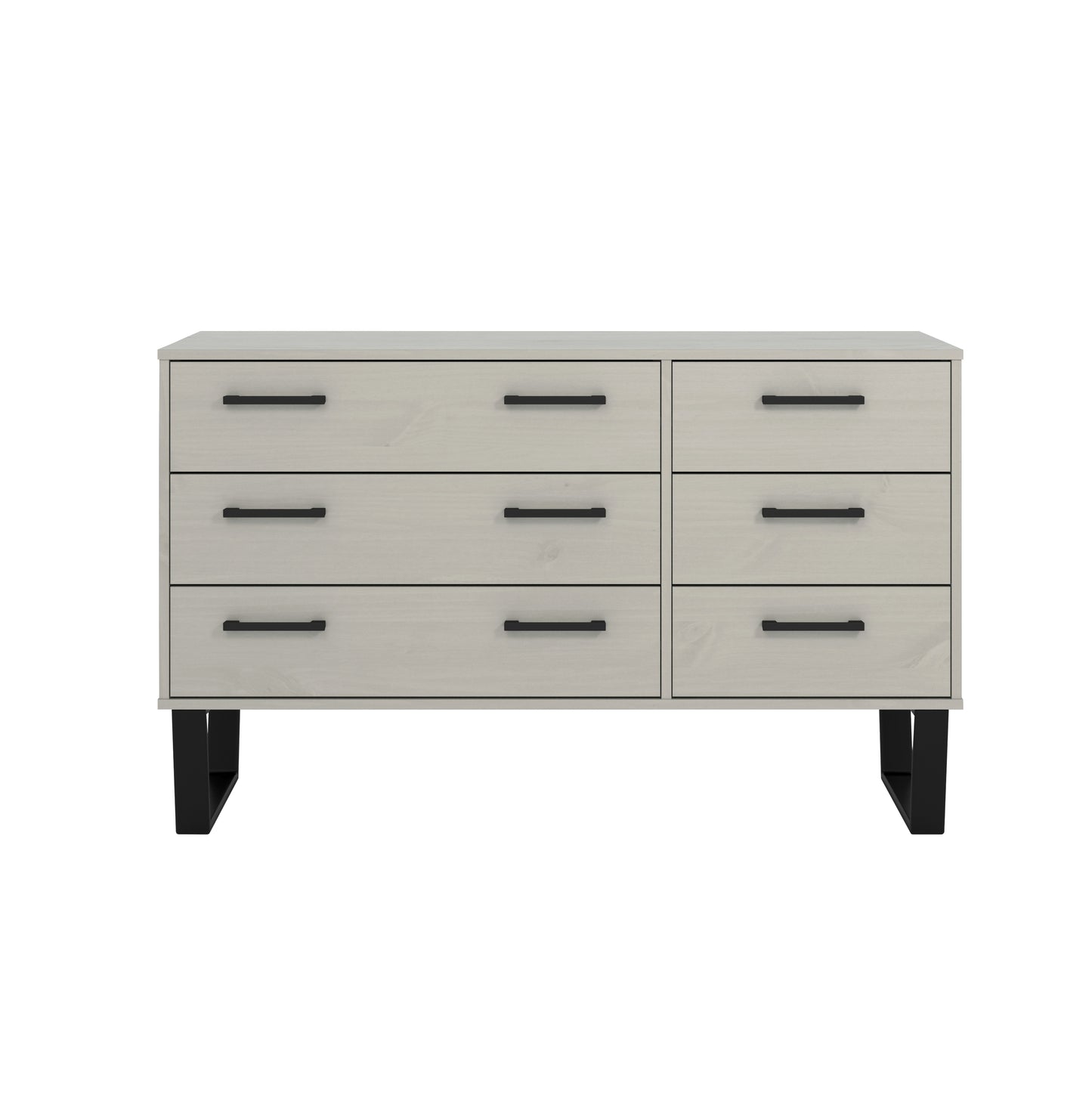 3+3 drawer wide chest of drawers