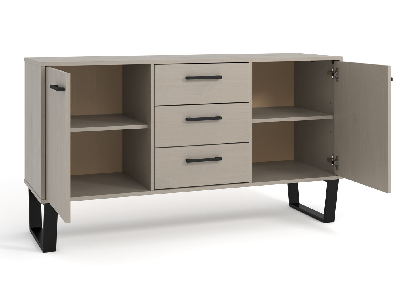 medium sideboard with 2 doors, 3 drawers