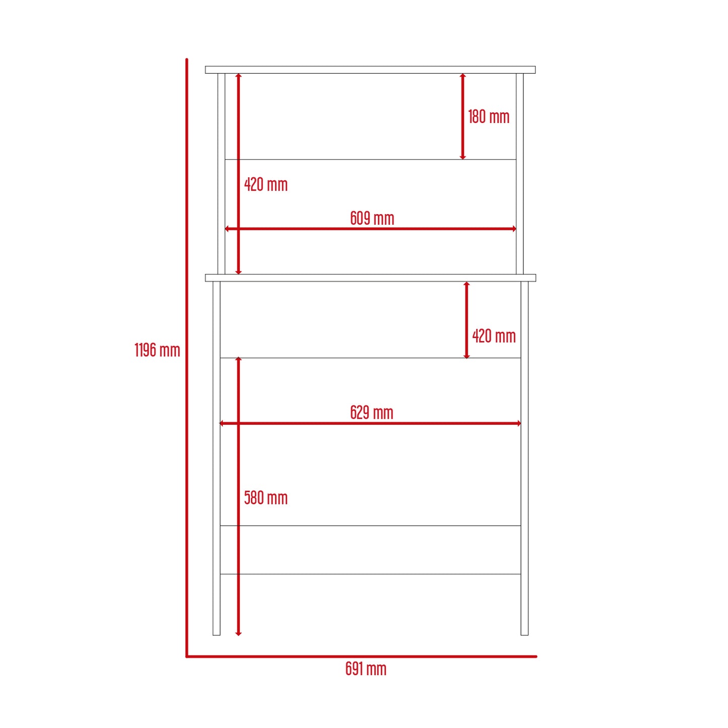 workstation with keyboard shelf