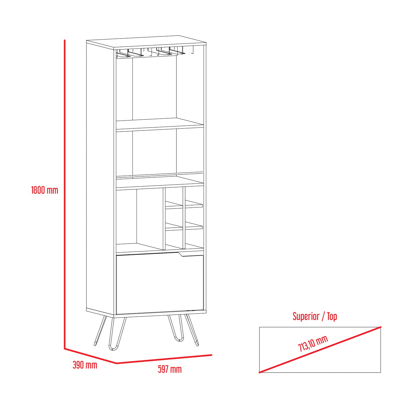 tall drinks cabinet