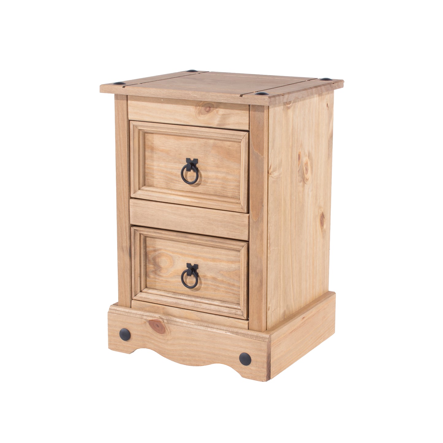 2 drawer petite bedside cabinet