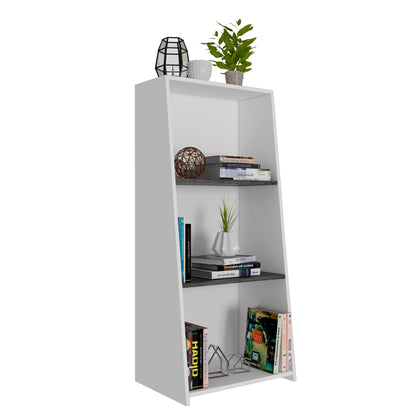 low bookcase with 3 shelves