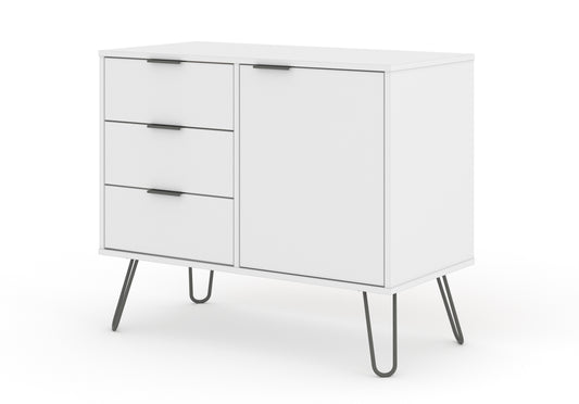 small sideboard with 1 door, 3 drawers