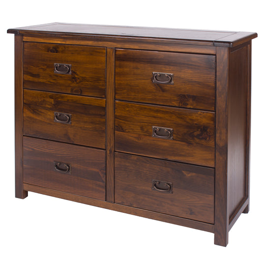 3+3 drawer wide chest