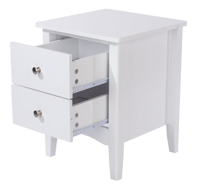 2 petite drawer bedside cabinet