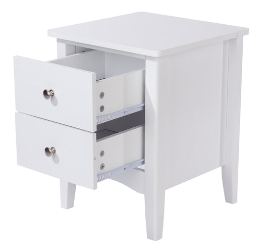 2 petite drawer bedside cabinet