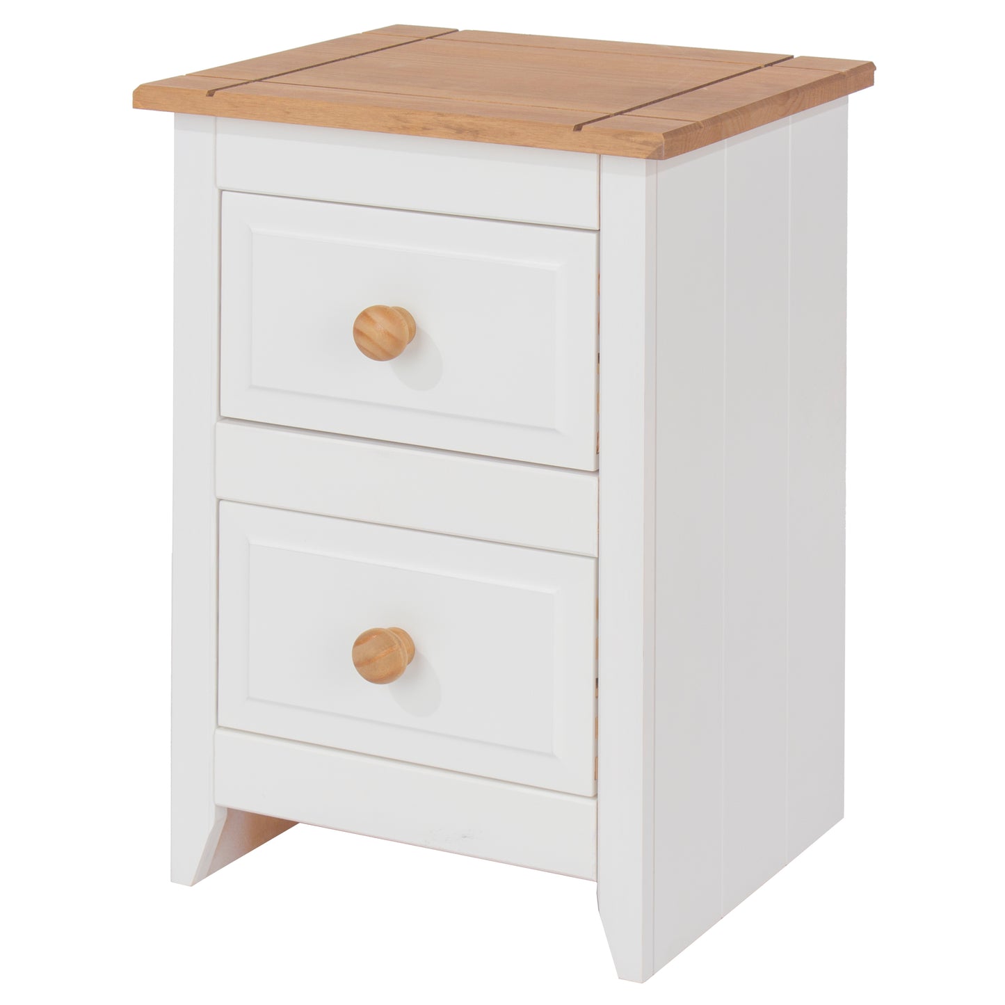 2 drawer petite bedside cabinet