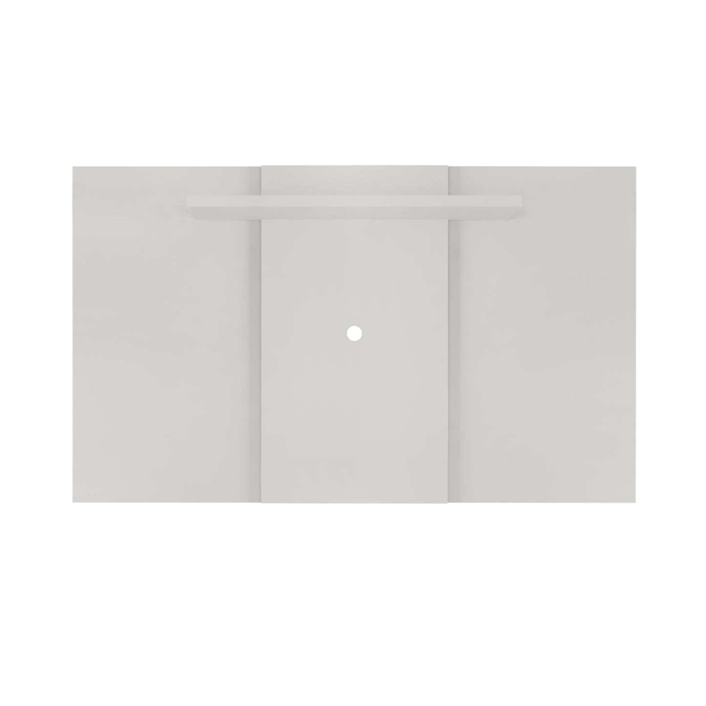 extendable fixed TV wall panel, gloss white