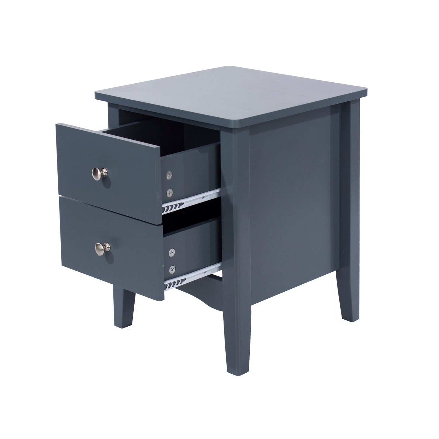 2 petite drawer bedside cabinet