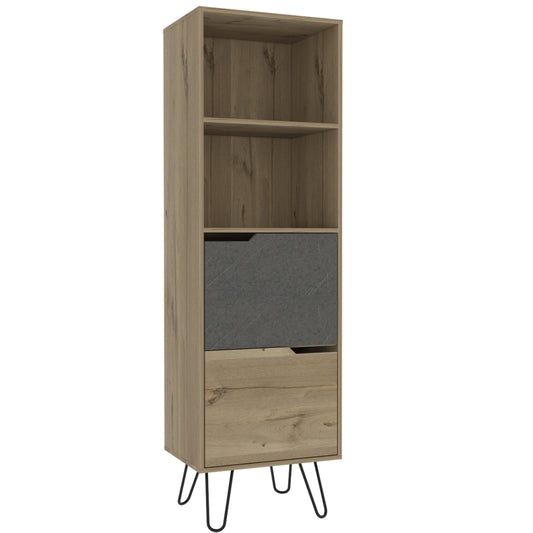 tall bookcase, with 2 doors