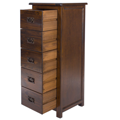 5 drawer narrow chest