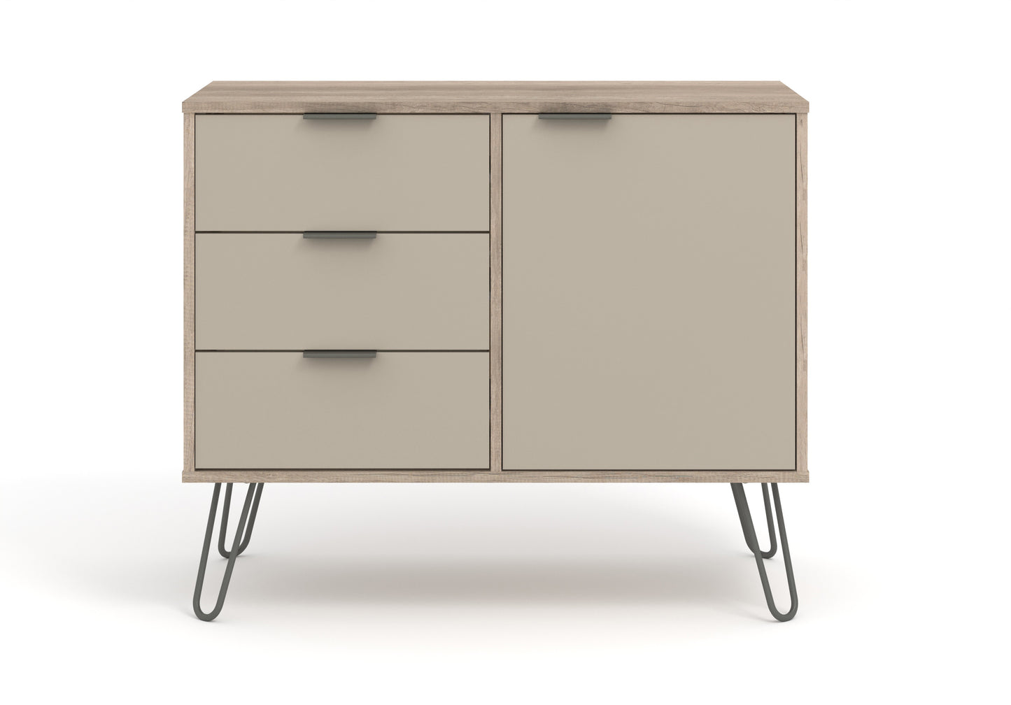 small sideboard with 1 doors, 3 drawers