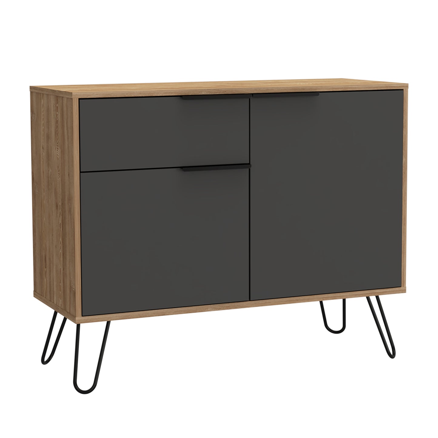 small sideboard with 2 doors and drawer