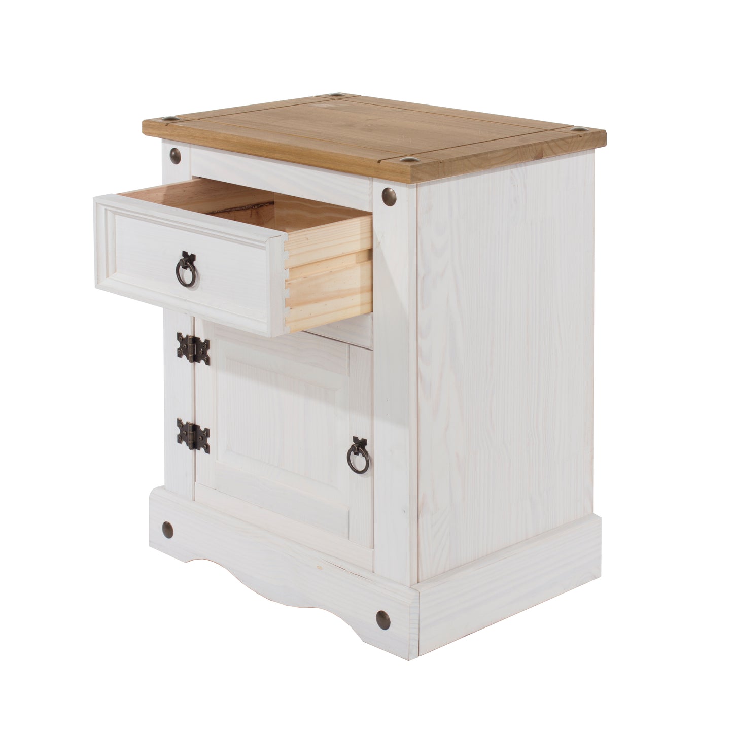 1 door, 1 drawer bedside cabinet