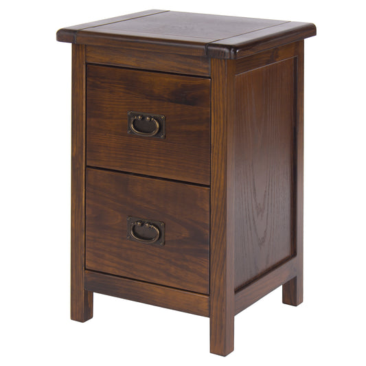 2 drawer petite bedside cabinet