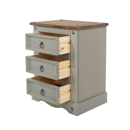 3 drawer bedside cabinet