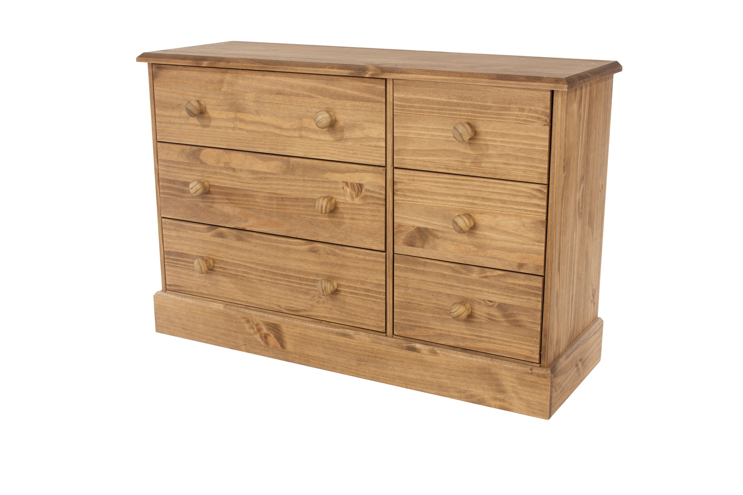 3+3 drawer wide chest