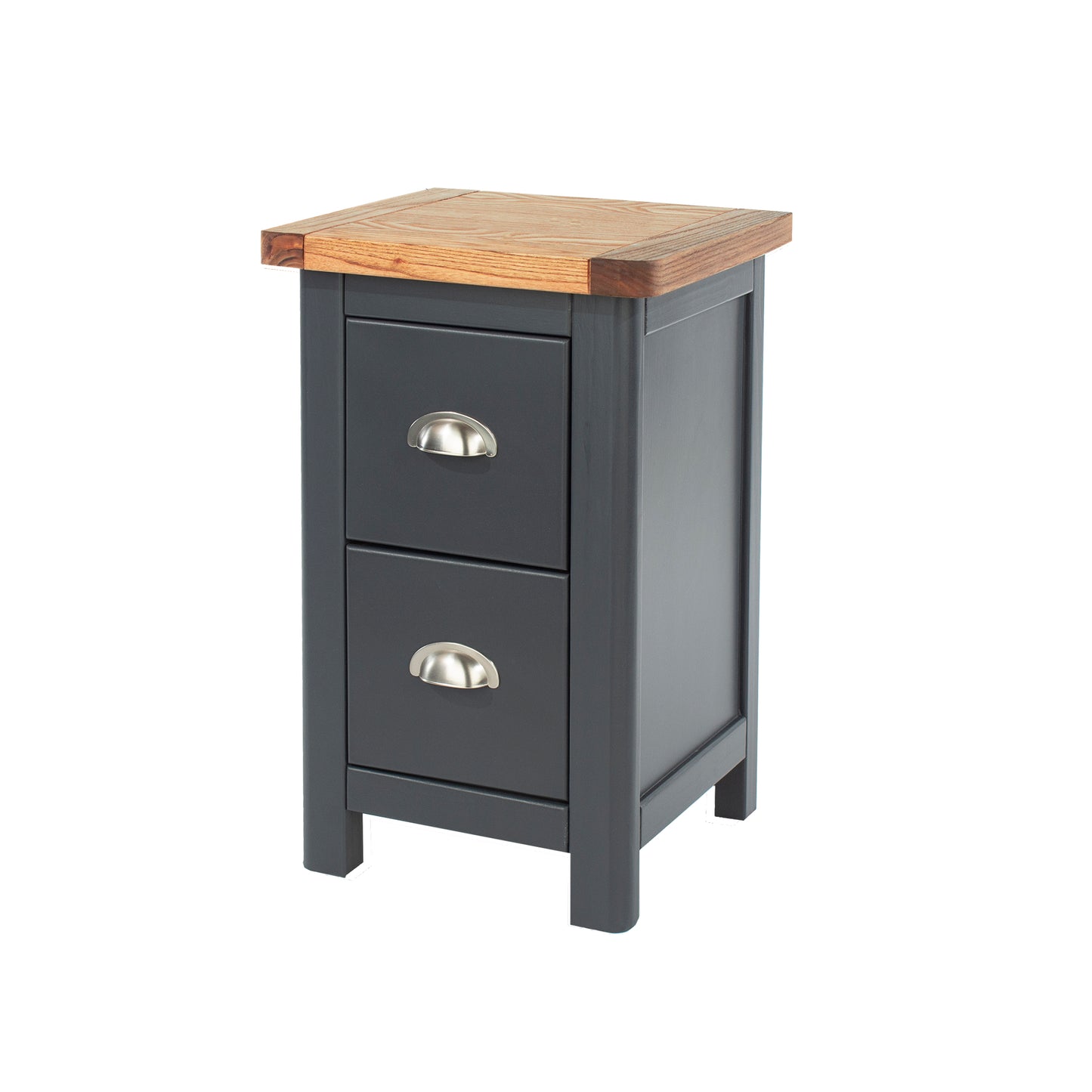 2 drawer petite bedside cabinet